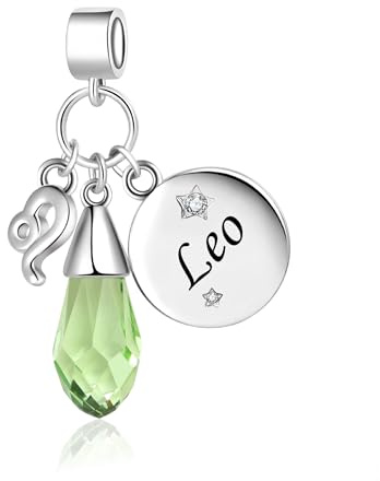 Sparkling Birthstones Zodiac Sign Dangle Charms fit Pandora Charms Moments Bracelets