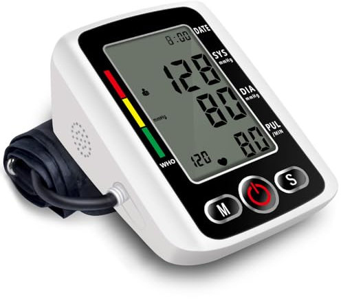 Tensiometre Bras Professionnel, Tensiometre Bras, Tensiomètre Électronique au Bras, Mémoire 2x120, Écran LCD, Manchette Ajustable 22cm-32cm, Tensiometre Professionnel