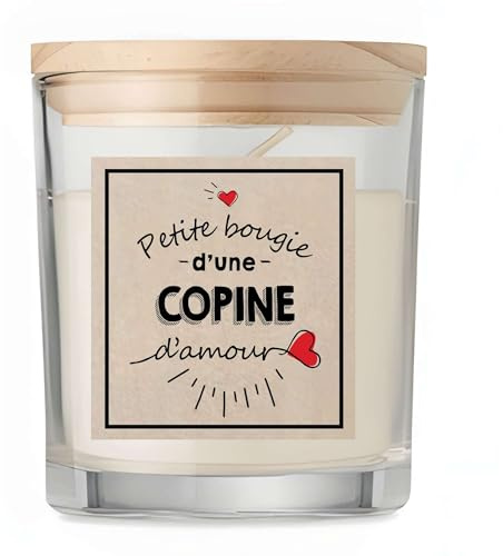 Bougie Copine d'amour | Candle | Idée Cadeau Pote Amie Anniversaire Fête Original Famille Travail Départ Collègue Retraite Noël