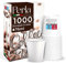 Perla - 1000 Bicchierini Caffe Carta 75ml - Bicchieri Caffè Monouso Biodegradabili 500 Floreale Grigio e 500 Oro - Bicchierini da Caffè Usa e Getta Ecosostenibili per Bevande Calde