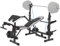 HAKENO Hantelbank mit Curlpult, und Beincurler Multifunktion Hantelbank verstellbar klappbar Bankdrücken Weight Bench Schrägbank