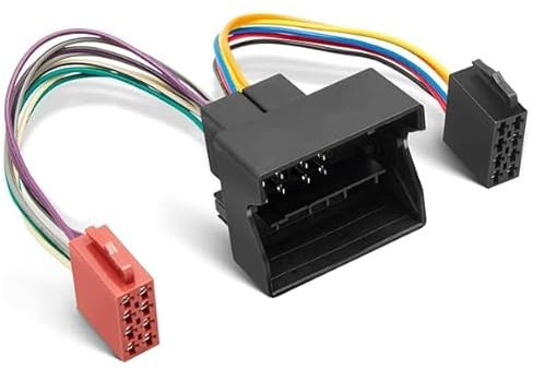 universel Adaptateur autoradio ISO pour 16 broches ISO Compatible avec VW les rallonges radio Pour Renault Clio/Mégane Peugeot 206/307 Citroën C3/C4