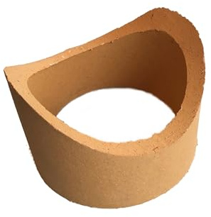 Schamotterohr Wolfshöher TONWERKE Sattelstück Länge 8,5 cm (Ø 180mm)