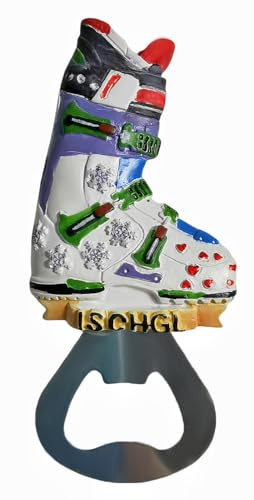 Ischgl Tirol Österreich Kühlschrankmagnet Touristensouvenir Heimdekoration Kühlschrank kreativ handbemalt Handwerk Flaschenöffner