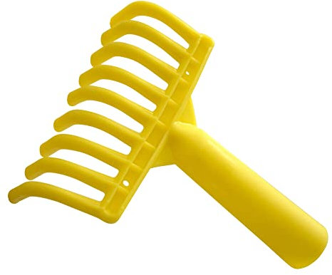 VERDELOOK Rastrellino a 9 Denti per la Raccolta delle Olive, Utilizzabile con o Senza Manico