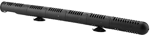Garosa Aquarium Heater Guard, Heat Resistant Adjustable Fish Tank Heater Protector Sleeve Cover with Suction Cups for Aquatic Pets Betta Turtles Plastic Black 6 Sections 45cm
