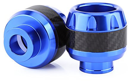 Fork Frame Sliders Carbon Fiber Motorcycle Front Fork Frame Sliders 1 Pair Crash Protector for Blue Motorcycles