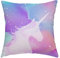 Swono Farbenfroher magischer Einhorn-Kissenbezug, 40,6 x 40,6 cm, dekorativer Couch-Kissenbezug für Sofa, Baumwollleinen, für drinnen und draußen, Heimdekoration