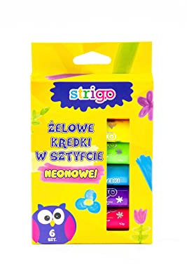 Strigo Gelstifte Neon Stift, 6 Farben