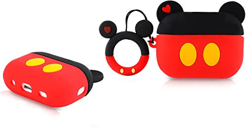 Derhom Airpods Pro 2 Custodia Protettiva in Silicone per Airpods Apple Pro e Pro 2[Serie di Cartoni Animati] (Mickey)