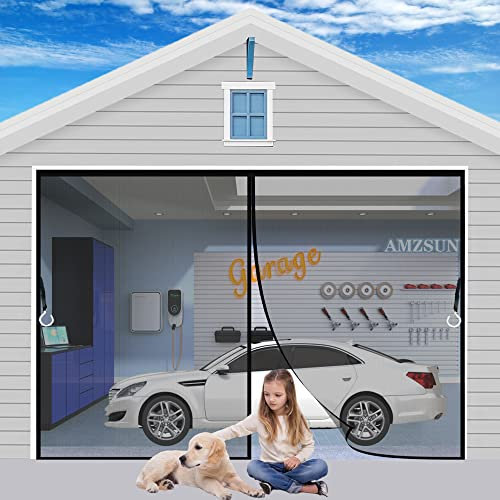 Moustiquaire Porte Camping Car 280x240cm Magnétique Anti Moustique Mouche Mailles ultra fines Fermeture Automatique,Installation sans Outil Facile-pour Couloirs Portes Noir