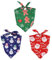 3stk Hundehalstuch Weihnachte, Mehrere Größen Feiertags-Hundeschal Haustier-Sabber-Lätzchen für Kleine Mittelgroße und Große Hundekatzen (Schneemann, Weihnachtsmann, Zuckerstange)