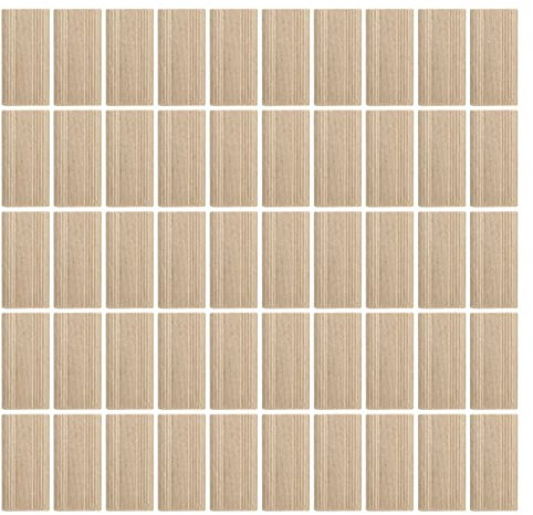 Tasselli Per Tenone Domino in Legno di Faggio Durevole 6x40 Mm Per Falegnameria di Precisione Per La Lavorazione del Legno, Tenone Domino in Legno di Faggio da 50 Pezzi,