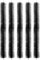 Dachrinnenschutzsystem, 600 x 100 mm, sichere Bürste in Dachrinne, Laubschutzstopper, Dachrinnenschutz, Abflussbürste, Rohr, Fallrohr, Blätter, Bürstenreiniger, Laubreinigungsschutz, Schwarz, 5 Stück