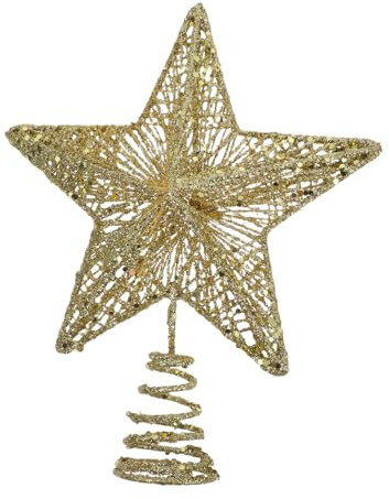 Ciieeo Adorno Festivo De Estrella Decorativa para Árboles De Navidad Estrella De La Copa del Árbol