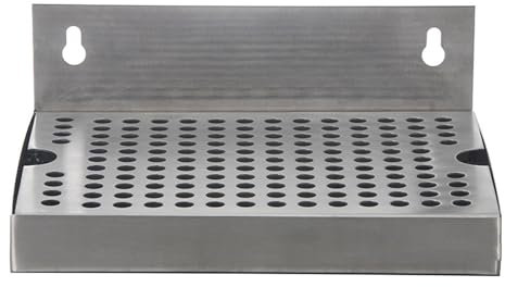 NJDQFA Wandmontiert Abtropfschalen Für Bier,Bierturm Abtropfschale Gitterabdeckung,Edelstahl Tropfblech Bierabtropfschale,6 * 4.5 inch