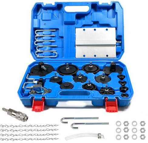 SMOTIVEPRO 12-teiliges Hauptzylinder-Adapter-Set mit Schnellanschluss, Adapter Bremsflüssigkeitsbehälter Kompatibel mit den meisten Bremssystem-Entlüftungssets