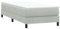 vidaXL Boxspringbett ohne Matratze Hellgrau 90x220 cm Samt, Bett, Bettgestell, Einzelbett, Schlafzimmermöbel, Bettrahmen, Samtbett, Polsterbett