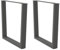 vidaXL Esstisch Beine V-Form 2 Stück Anthrazit 80x(72-73,3) cm Stahl, Bein für Tisch, Esszimmertischbein, Tischbein für Esstisch