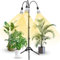 SANSI 90W LED Pflanzenlampe mit verstellbarem Stativständer, 700W Äquivalent Vollspektrum Grow Lampe für Zimmerpflanzen, 360° Schwanenhals mit 3 Ersatzbaren E27 30W Pflanzenlicht für Pflanzenwachstum
