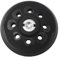 URPIZY Plateau de ponçage 125 mm pour ponceuse excentrique Metabo SXE 325 Intec 425, plateau de support de 5, disque de ponçage à 8 trous, disque abrasif en plastique PU, noir