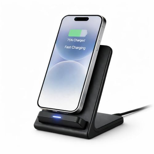 HiFEN® Wireless Charger, 15W Fast Wireless Charing Stand Qi Certified for iPhone 17 16 15 14 13 12 11 Pro Max Xmas XR, Samsung Galaxy S24 S23 S22 Note, Google Pixel 9 8 7, OnePlus