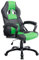 CLP Poltrona Gaming Ufficio Pedro XL I Sedia Racing Imbottita In Similpelle I Poltrona Sport Reclinabile, Colore:nero/verde