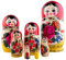 Heka Naturals Semjonov Matroschka-Puppen | Matroschka-Puppenset aus natürlichem Holz, Tradicional Babuschka Heimdekoration, Stapelspielzeug aus Holz, handgefertigte Spielzeuge