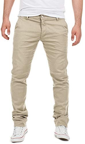 Yazubi - Herren Chino Hose Dustin - Chinohose Für Männer - Baumwoll Hosen, Beige (Plaza Taupe 161105), W32/L34