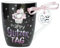 Hope und Gloria 45349 Tee-Tasse Einhorn Motiv Happy Glitzer Tag, Porzellan-Tasse, 40 cl, mit Geschenk-Anhänger, Schwarz