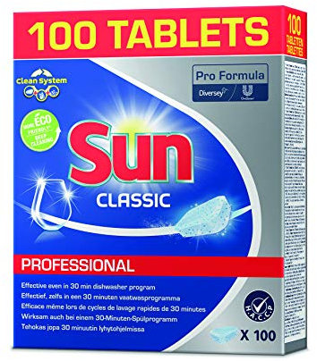 Sun Professional Citrus Dishwasher Tablets (100 Tablets, Concentrated, Classic CO:NL)