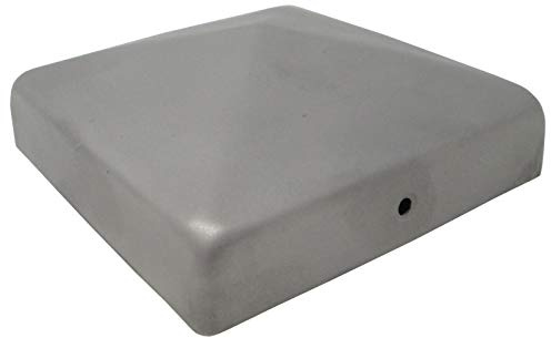 SOTOOLS 7 x Pfostenkappe Pyramide, 90er Pfosten, Edelstahl sandgestrahlt | Pyramidenförmige Abdeckkappe zur Pfostenabdeckung.