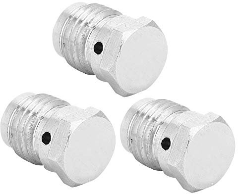 Alomejor 3 Stücke Berstscheiben 1,8 Karat 3 Karat 5 Karat 7 Karat 3/8-24UNF Vereinheitlicht Kupfer Burst Disk für Paintball Tank Regler(5K)