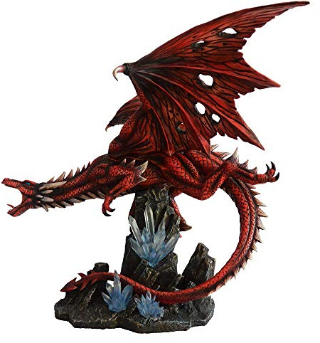 Nemesis Now Fraener's Wrath Dragon Figurine, Red, 52cm