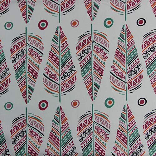 aufodara 1 Stück Stoff Meterware 1lfm 150CM breit, reiner Baumwolle, Dekostoff Baumwollstoff zum Nähen, Baumwolltuch modische Muster (Farbe - Blätter)