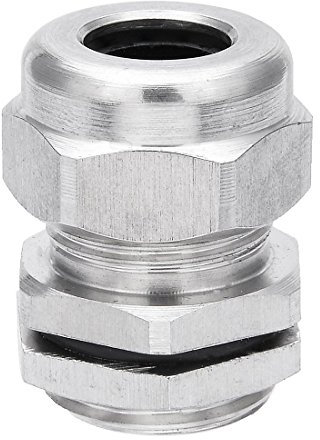 Kabelverschraubung, wasserdicht, G1/2, Edelstahl, Kabelverschraubung, Dichtungen, verstellbarer Anschluss für Kabel von 6 bis 12 mm Durchmesser