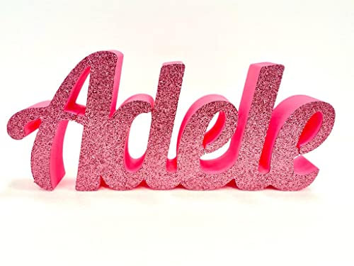 ORKIDEA PARTY nomi in Polistirolo Personalizzabili(SOLO UN NOME PER ORDINE) Nome Scritta con o senza glitter Lettere Decorazione per Feste - Idea Regalo - ALTEZZA 15-17 CM E LUNGHEZZA 30-50 CM.