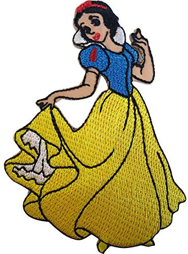 Princess Snow White Patch Embroidered Badge Iron Sew On T Shirt Jeans Bag