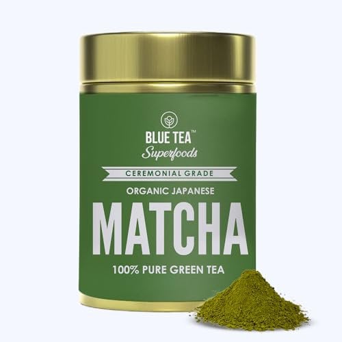 BLUE TEA - Japanese Matcha Green Tea Powder (50 gm) || HEALTHY SUPERFOOD | Authentic Japanese Matcha - Dessert, Muffins - For Gift | Eco-Sustainable Packaging |