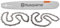 Husqvarna 593140502 Kit SP33G mit 2 Ketten und 1 X-Force Schiene