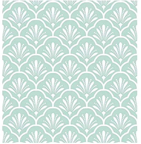 Blue and White Peel and Stick Wallpaper Damasks Trellis Fan Self-Adhesive Prepasted Wallpaper Wall Mural Furniture Stickers 3Mx45Cm