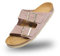 BOnova Schwanberg Velours-Leder. Echtleder Pantolette für Damen und Herren in 6 Farben. Hochwertiger Wildlederschuh mit erstklassigem Fußbett nude 39