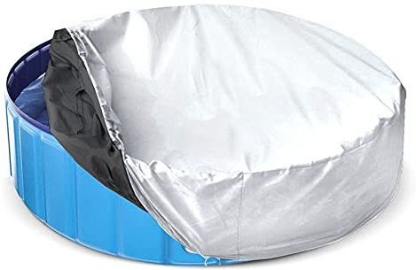 Camouflage Net Round Swimming Pool Cover 210D Oxford Cloth Rainproof Dust Cover For Round Above Ground Inflatable Swimming Pools, Garden Pool, Paddling Pools, Only Cover 366 X 30 Cm