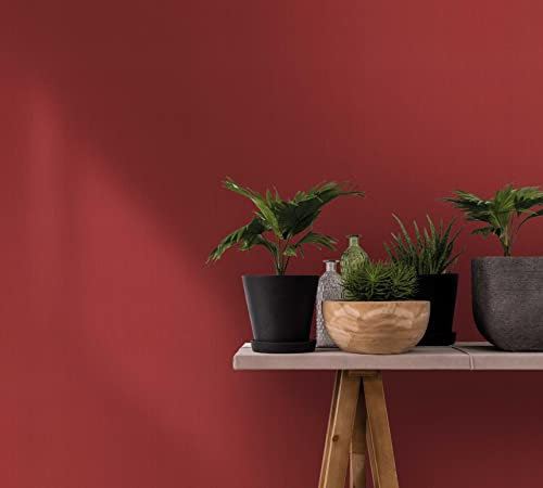 Papier peint rouge uni pour chambre salon ou cuisine Made in Germany marburg 10,05 x 0,70m