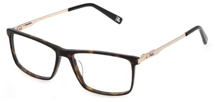 Fila Herren Vfi296 Sonnenbrille, Braun, Hochglanz (Shiny Dark Havana), 57