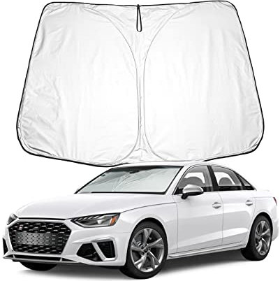 BIXUAN Parasol Compatible con Audi A4 A5 B9 2016 – 2022 S/RS Parabrisas para el Coche, Cubierta de Parabrisas Delantero Bloqueada protección UV