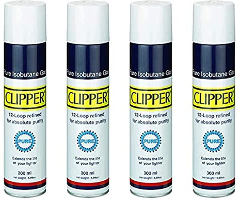 Clipper Gas White Pure 300ml + GRATIS Crystal Balls (4X 300ml)