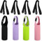 PATIKIL 67mmx185mm Water Bottle Sling Bag, 4 Pack Neoprene Portable Insulated Bottle Holder Carrier with Removable Adjustable Shoulder Strap, Multiple Color