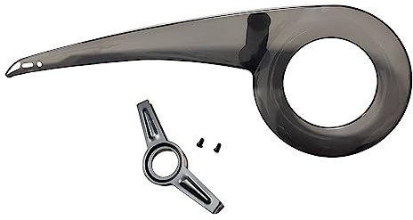 Roadoor 1 Jeu de Protection de chaîne de vélo 40 T à 46 T, Universel en Plastique indéformable, Couverture de pignon de vélo, Bord Lisse, Besoin de percer Vous - même Transparent Noir