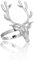 UPKOCH 12 STK Weihnachten Hirschkopf Serviette Schnalle Serviettenring Bauernserviettenschnalle Hirsch Serviettenhalter Hirschkopf Serviettenhalter Legierung Weihnachtsbaum Elch